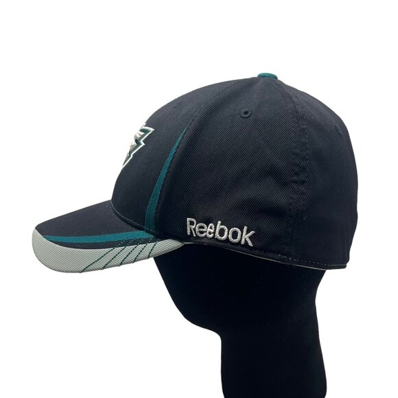 Philadelphia Eagles Reebok Fitted Hat Cap Men's S/M NFL On Field Green Flexfit - Picture 3 of 12